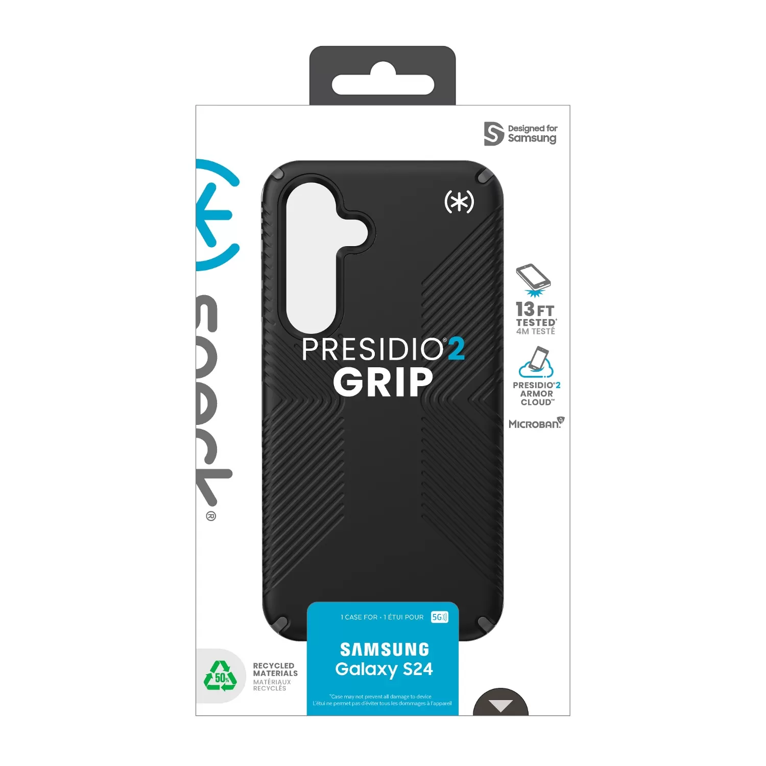 Samsung Galaxy S24 Speck Presidio2 Grip Case – Black - Image 4