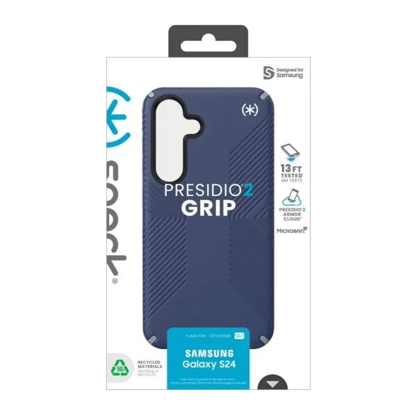 Samsung Galaxy S24 Case - Speck Presidio®2 Grip Cover - Blue - Image 4