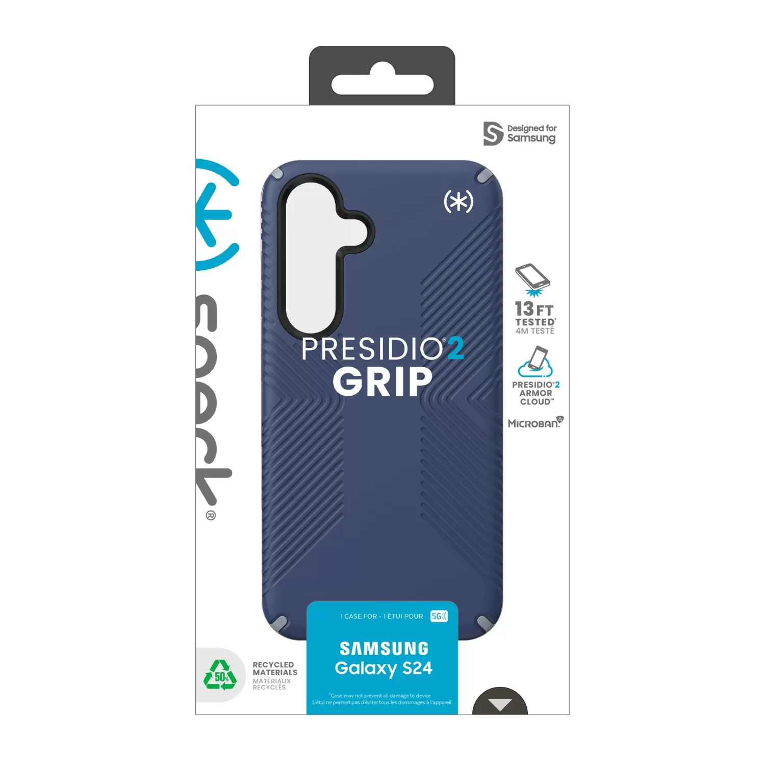 Samsung Galaxy S24 Speck Presidio2 Grip Case – Blue - Image 4