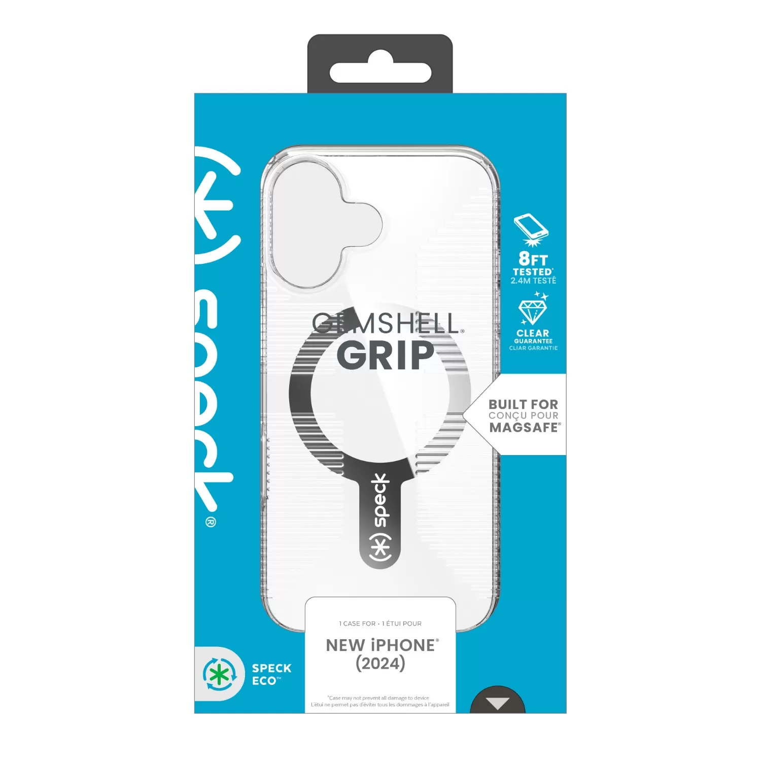 Apple iPhone 16 Speck Gemshell Grip MagSafe Case – Clear - Image 9