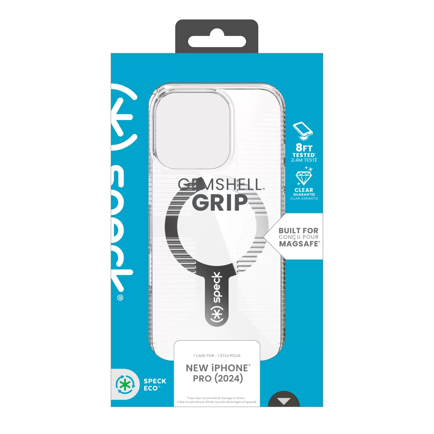 Apple iPhone 16 Pro Speck Gemshell Grip MagSafe Case – Clear - Image 9