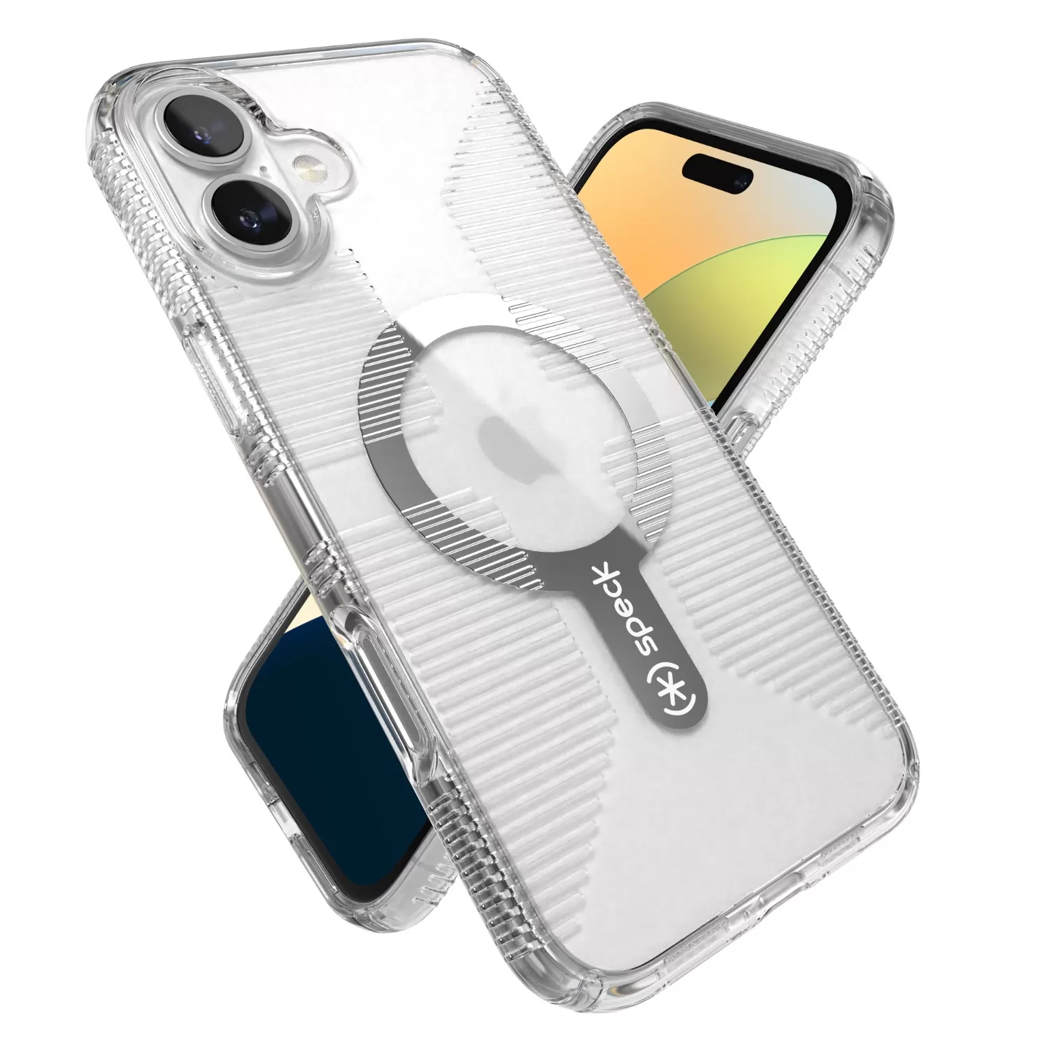 Apple iPhone 16 Plus Speck Gemshell Grip MagSafe Case – Clear - Image 6