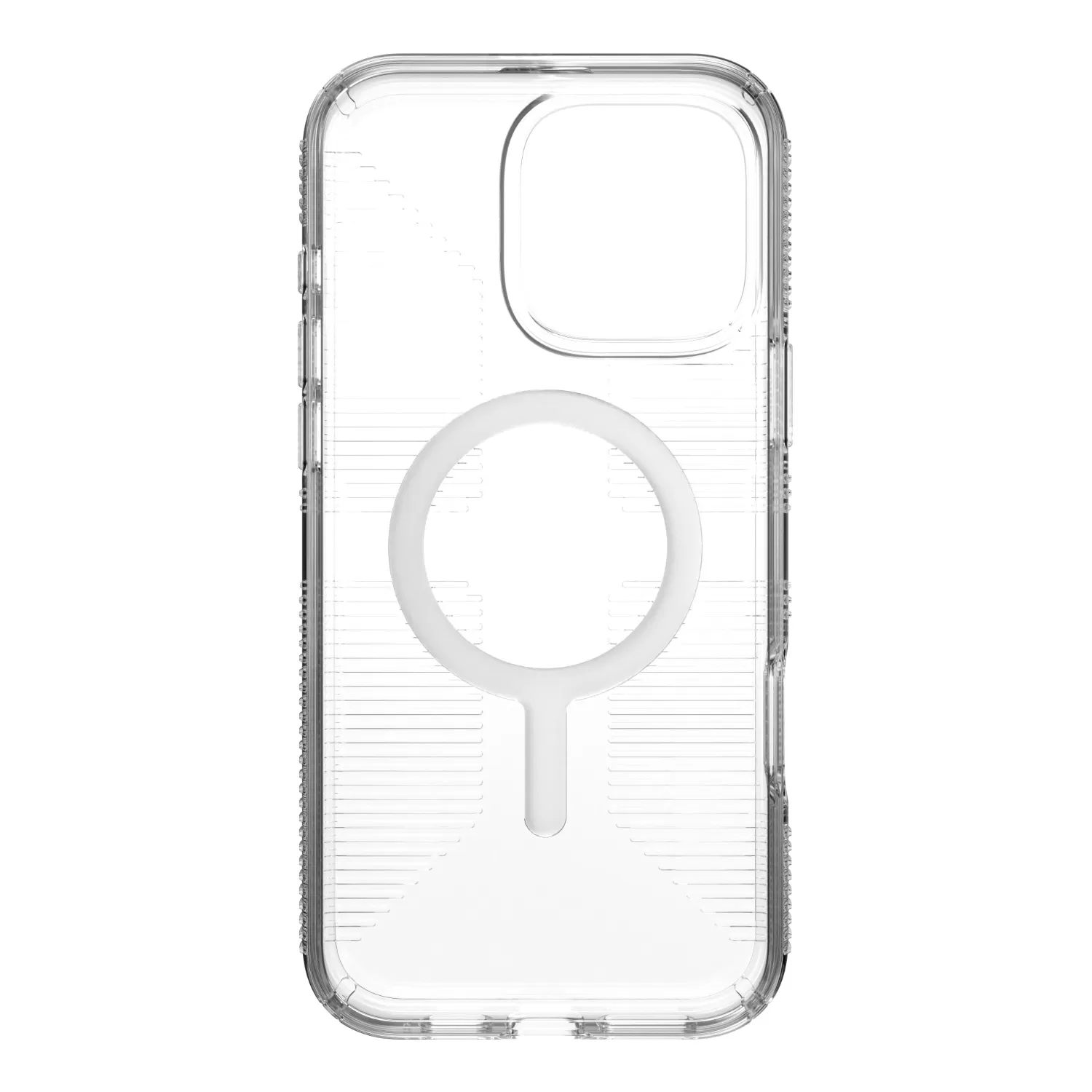 Clear Speck GemShell Grip MagSafe case for Apple iPhone 16 Pro Max, back cover with raised ridges for no-slip grip