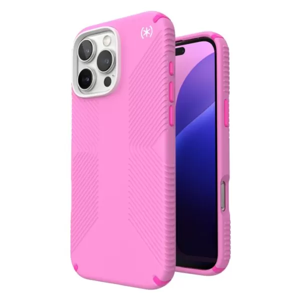 Speck Apple iPhone 16 Pro Max True Shocking Presidio2 Grip MagSafe Case - True Pink and Shocking Pink - Image 5
