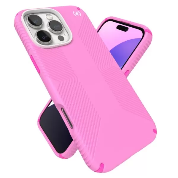 Speck Apple iPhone 16 Pro Max True Shocking Presidio2 Grip MagSafe Case - True Pink and Shocking Pink - Image 6