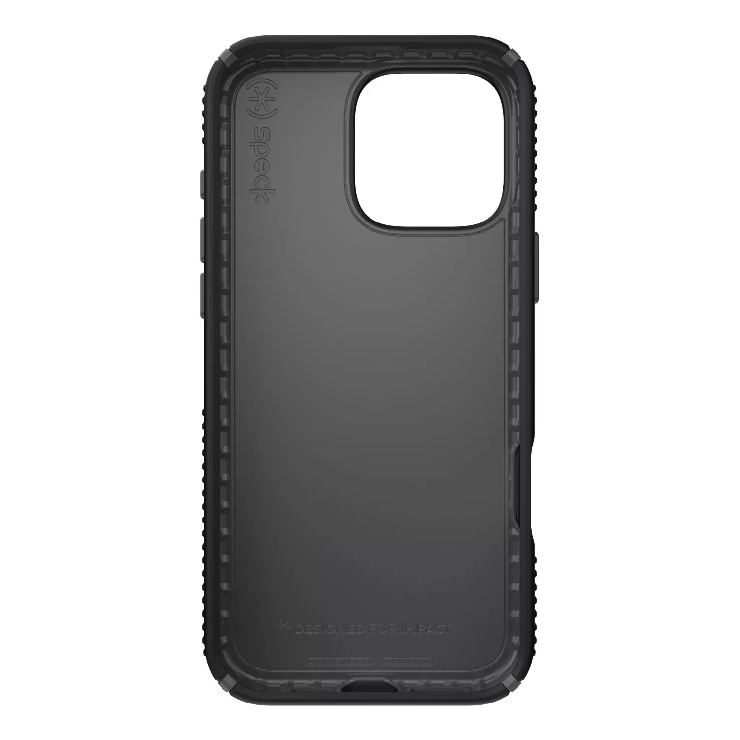 Black Speck Presidio2 Grip case for Apple iPhone 16 Pro Max, protective back cover with tactile ridges and no-slip grip