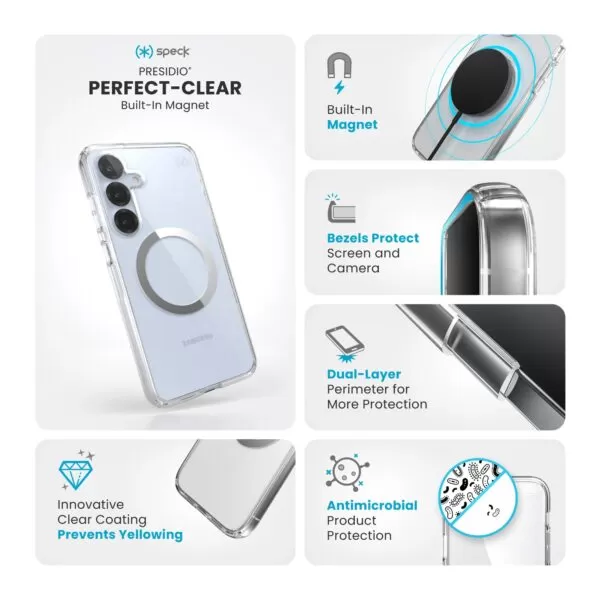 Ultra-responsive buttons on Speck Presidio Perfect Clear case for smoother clicks