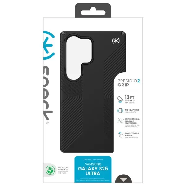 Samsung Galaxy S25 Ultra Cover - Speck Presidio®2 Grip Case - Black - Image 10