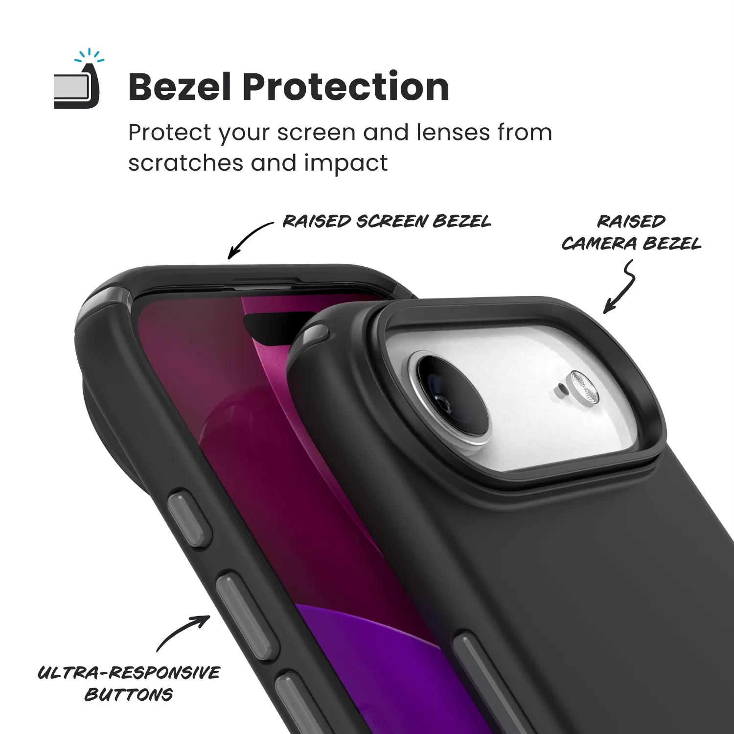 Apple iPhone Air Speck Presidio2 Pro MagSafe Case – Black & Slate Grey - Image 10