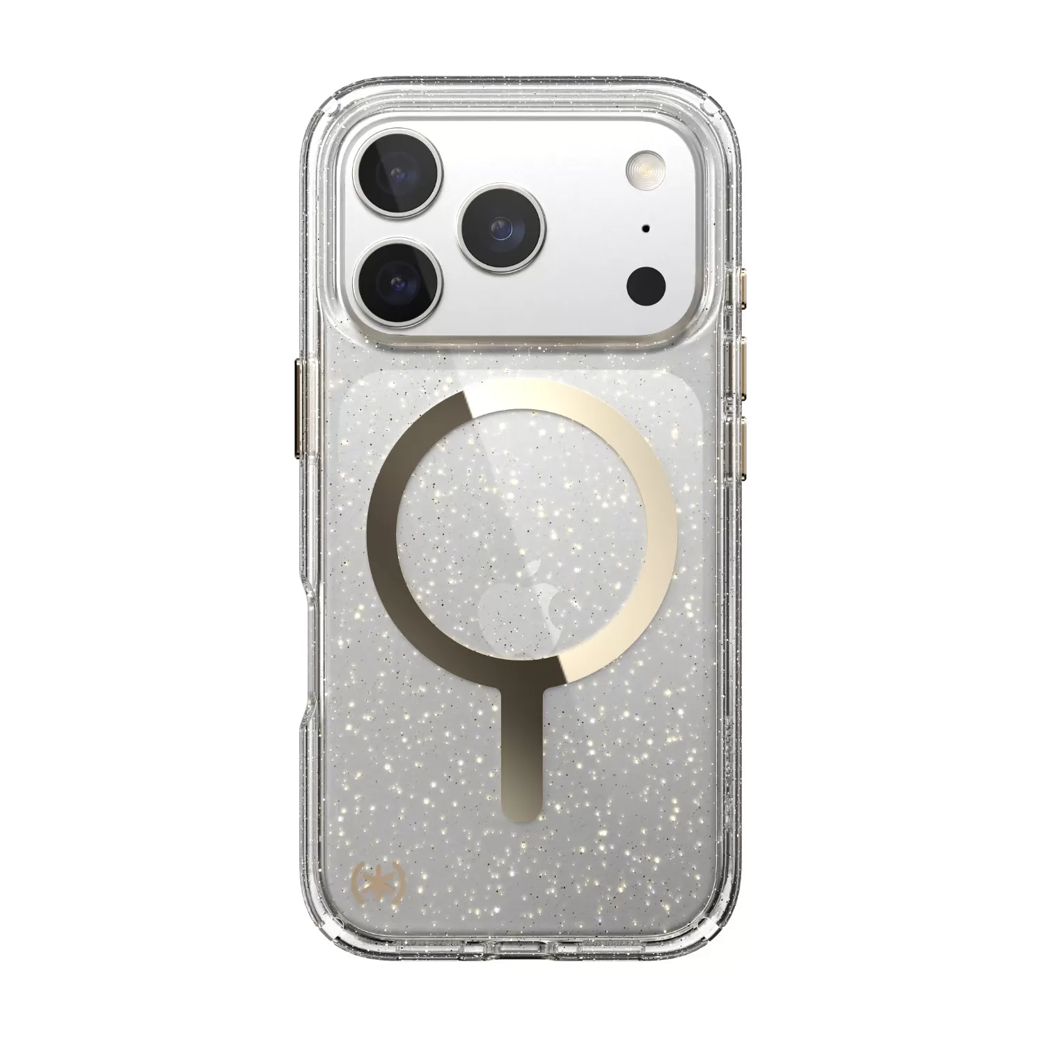 Apple iPhone 17 Pro Speck Presidio Lux MagSafe Case – Gold & Glitter - Image 5