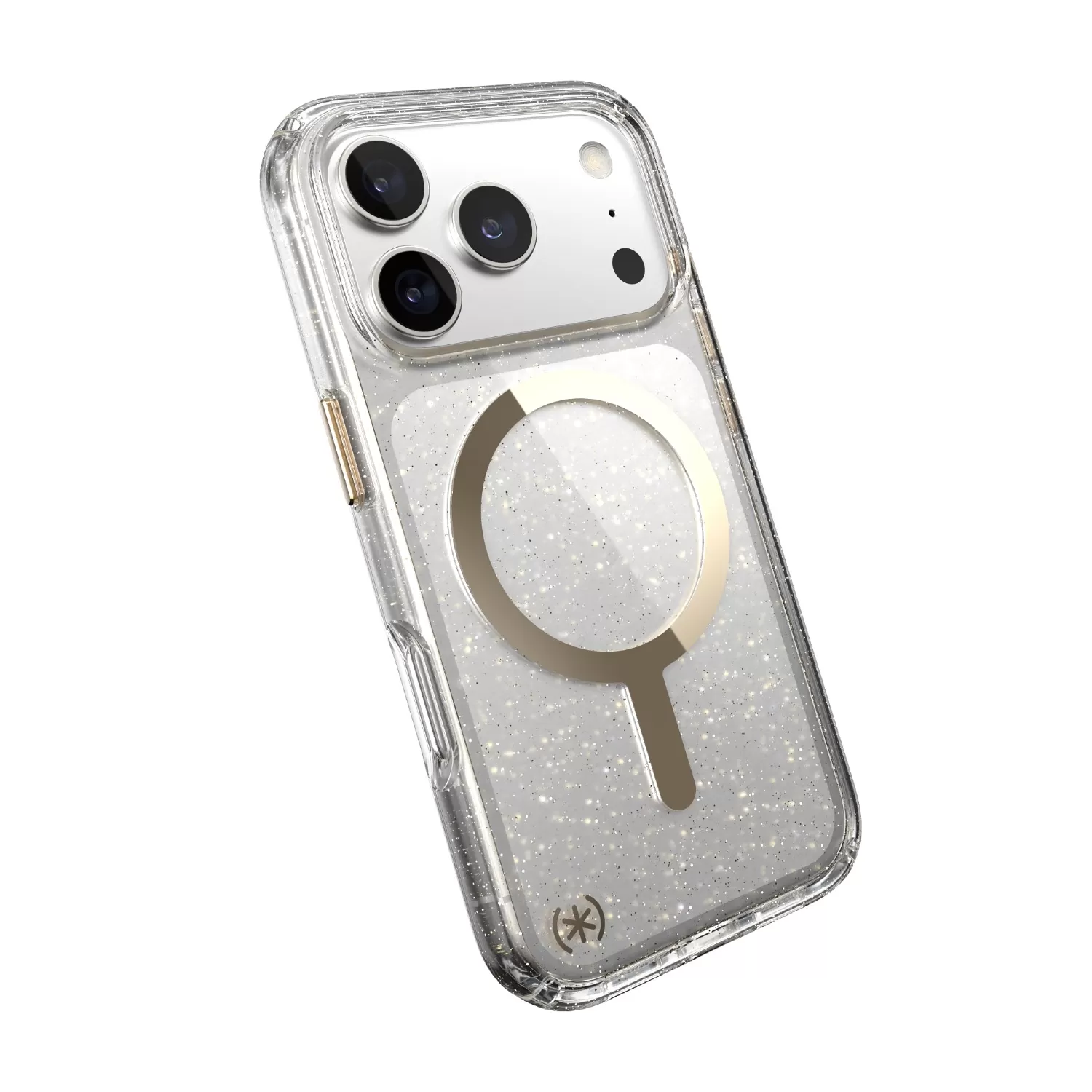 Apple iPhone 17 Pro Speck Presidio Lux MagSafe Case – Gold & Glitter - Image 6