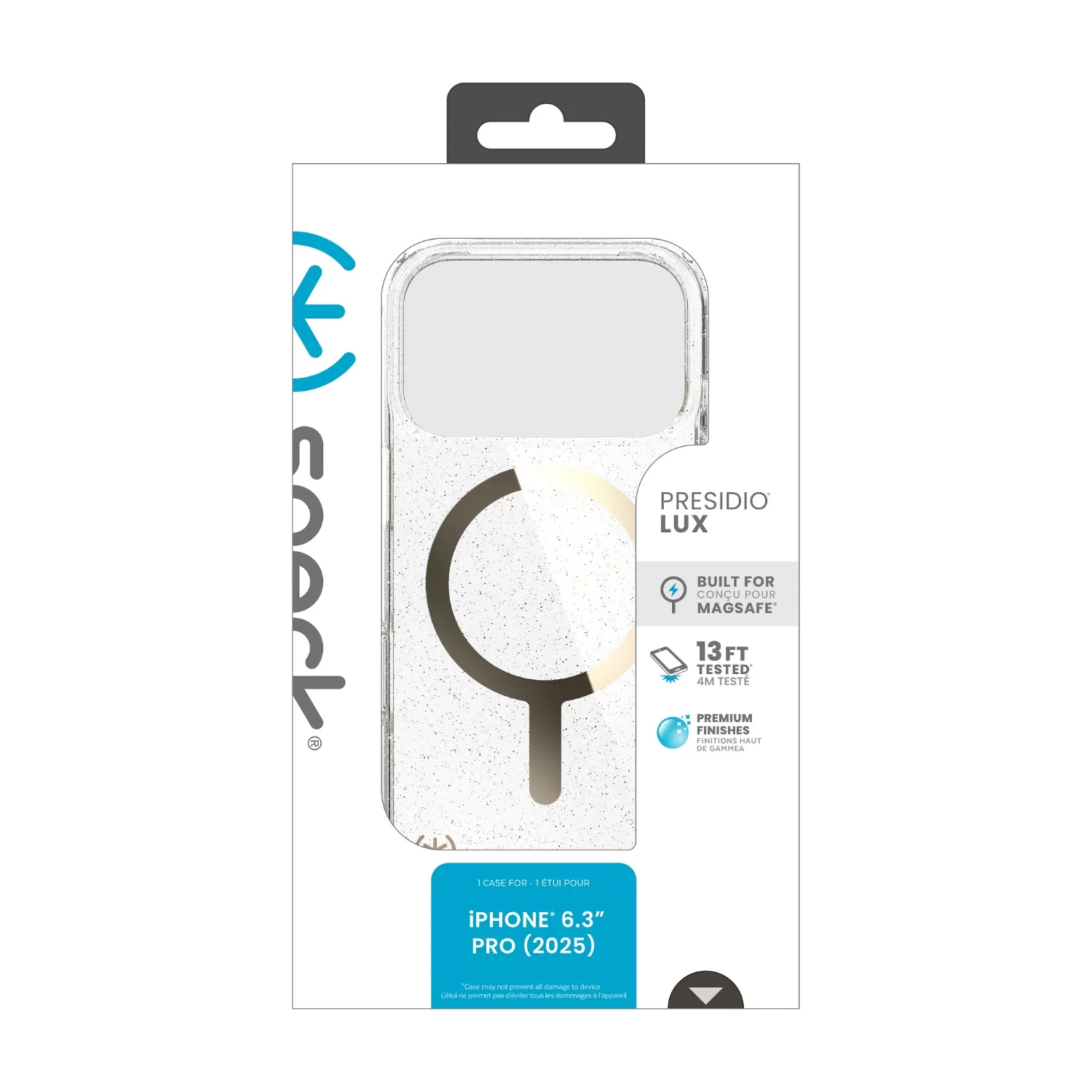 Apple iPhone 17 Pro Speck Presidio Lux MagSafe Case – Gold & Glitter - Image 11