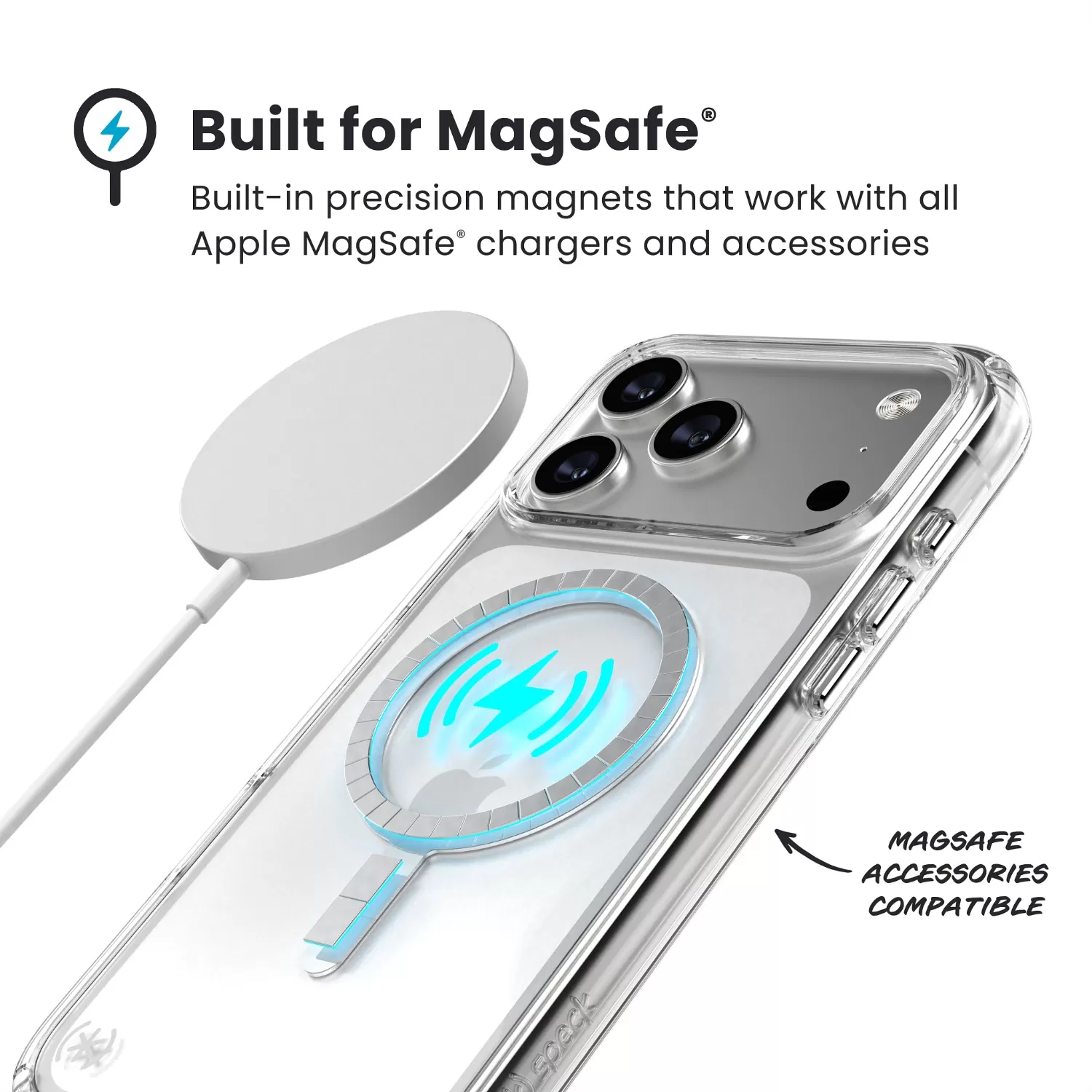 Apple iPhone 17 Pro Max Speck Presidio Perfect Clear MagSafe Case - Image 9