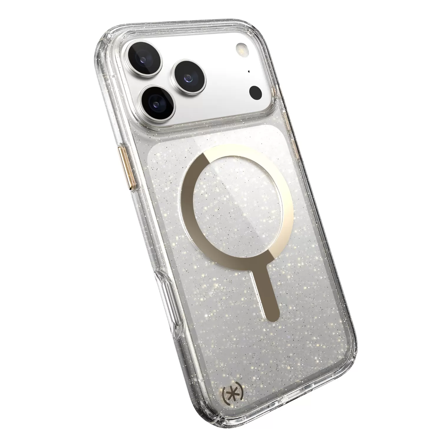 Apple iPhone 17 Pro Max Speck Presidio Lux MagSafe Case – Gold & Glitter - Image 6