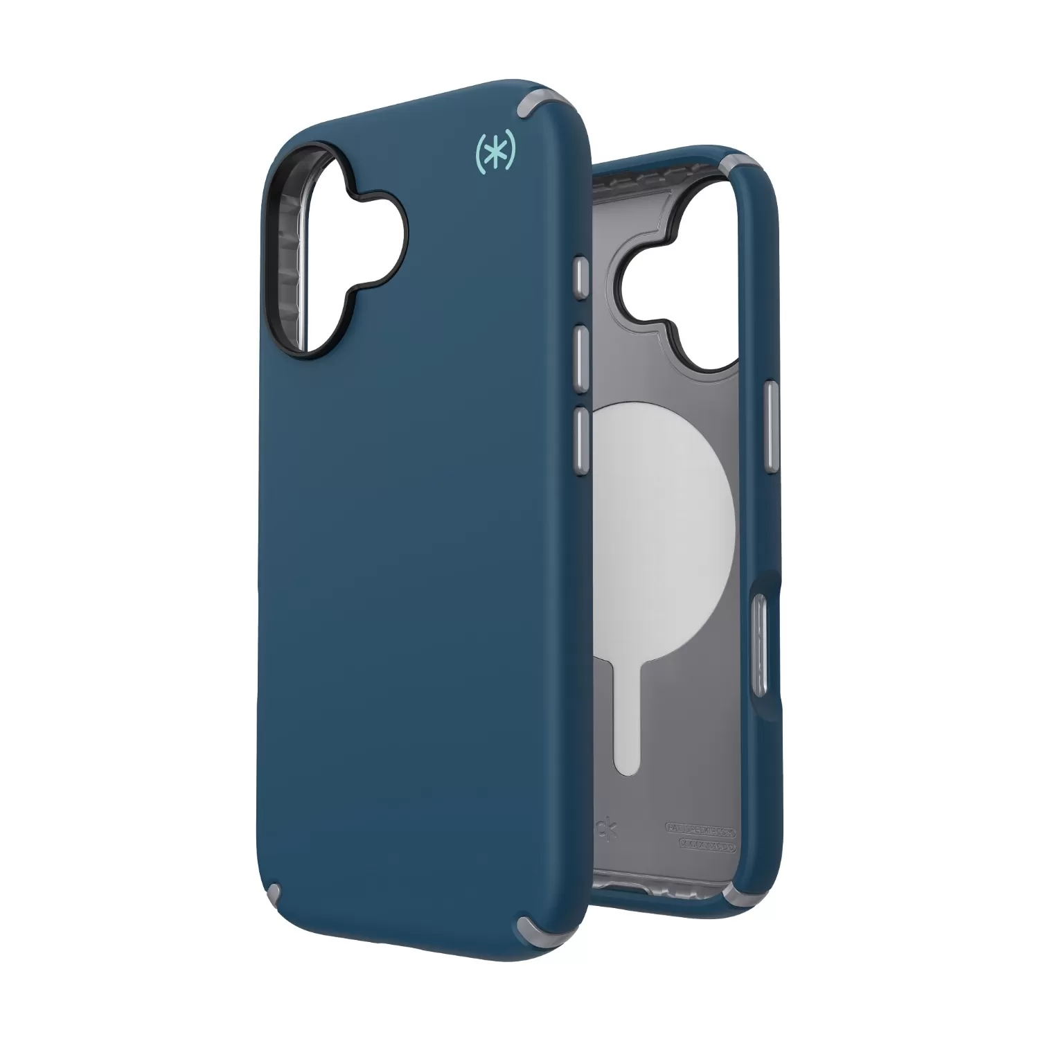Apple iPhone 17 Speck Presidio2 Pro MagSafe Case – Blue & Silver - Image 3