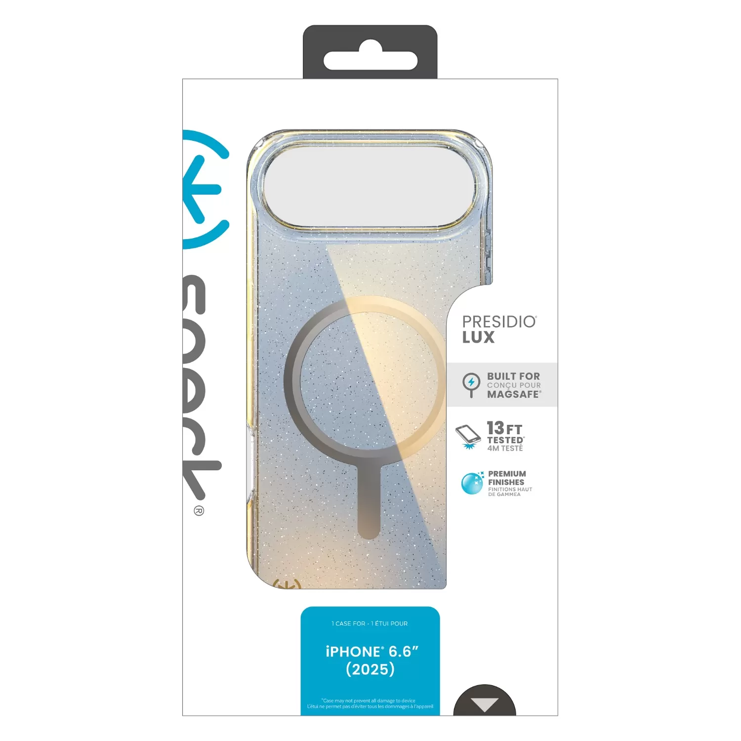 Apple iPhone Air Speck Presidio Lux MagSafe Case – Silver & Glitter - Image 11