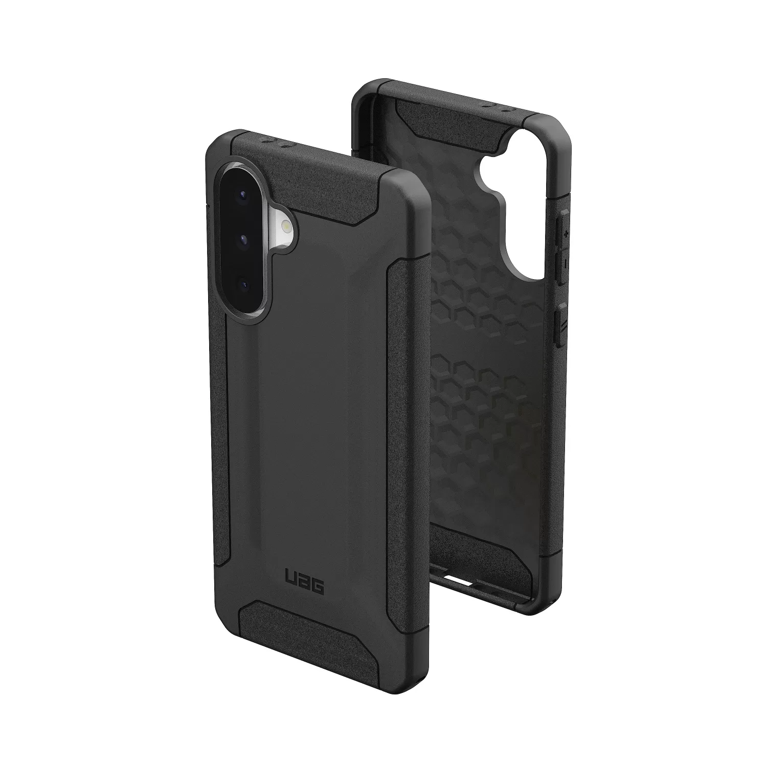 Fourth angled view of the UAG Scout Cover for Samsung Galaxy A56 in black