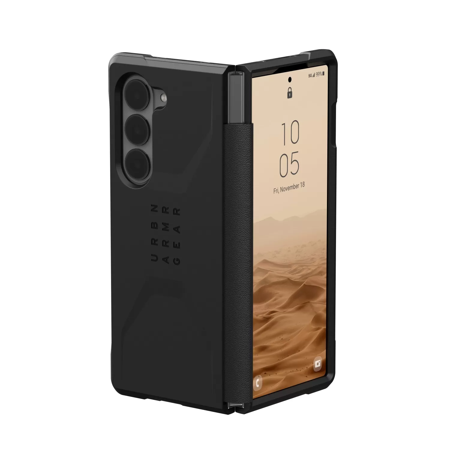 Samsung Galaxy Fold6 UAG Civilian Case – Black - Image 5