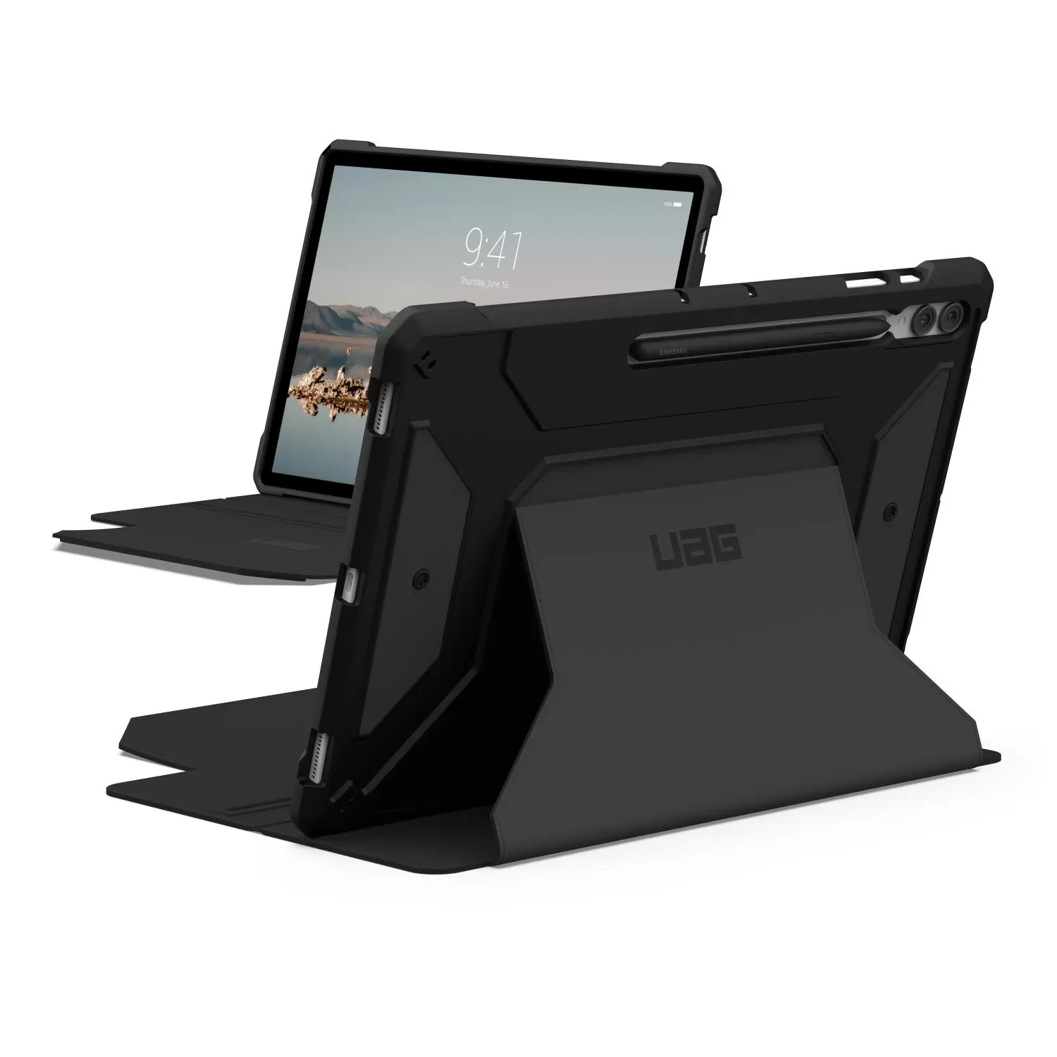 Samsung Galaxy Tab S10 / S9 Ultra UAG Metropolis SE Case – Black - Image 9