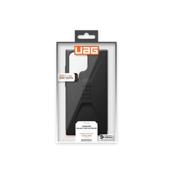 Samsung Galaxy S23 Ultra Case - UAG Civilian Cover - Black - Image 5