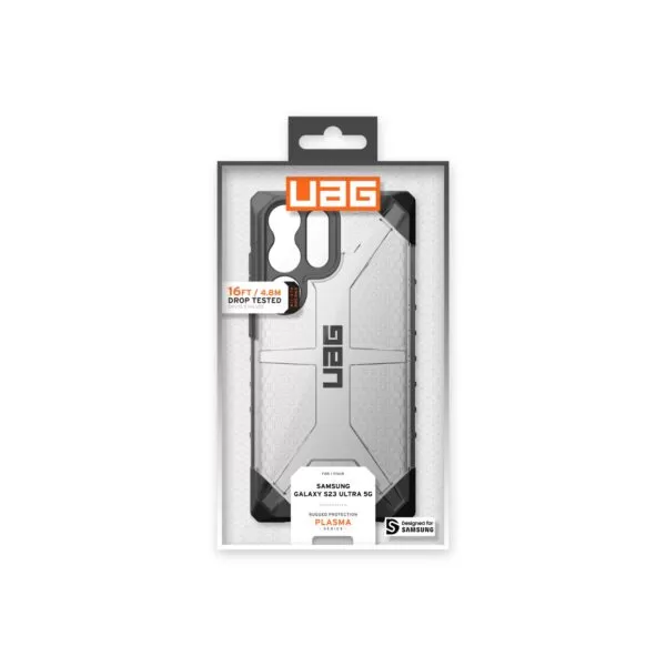 Samsung Galaxy S23 Ultra Case - UAG Plasma Cover - Ice - Image 5