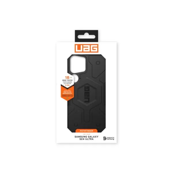 Samsung Galaxy S24 Ultra Case - UAG Pathfinder Protective Cover - Black - Image 4