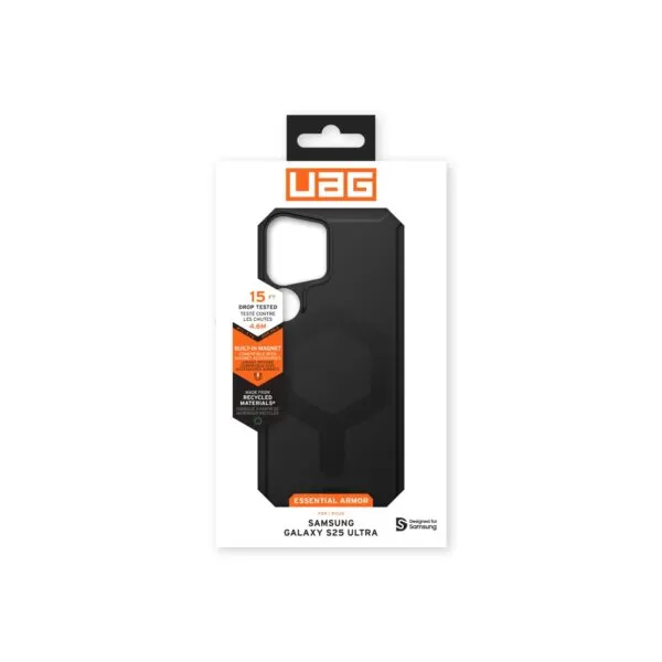 Samsung Galaxy S25+ Case - UAG Essential Armor MagSafe Cover - Black - Image 10