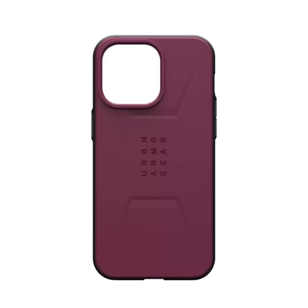 iPhone 15 Pro Max Case - UAG Civilian MagSafe Cover - Bordeaux