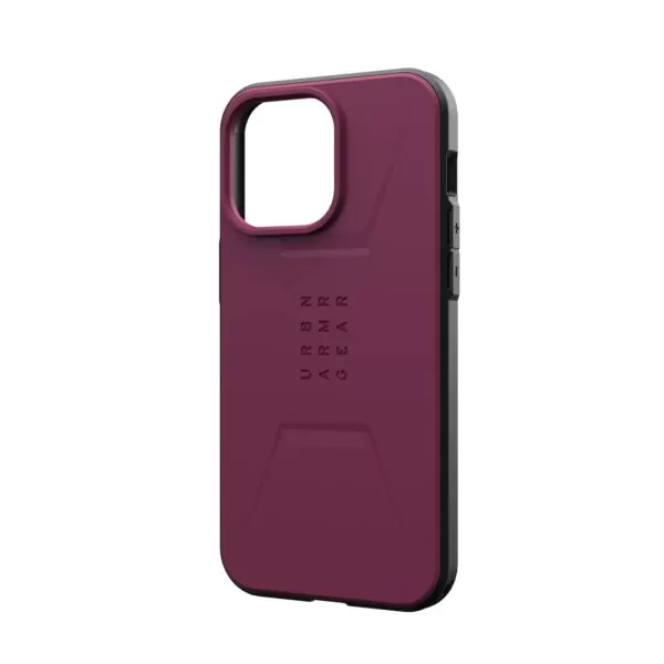 iPhone 15 Pro Max Case - UAG Civilian MagSafe Cover - Bordeaux - Image 2