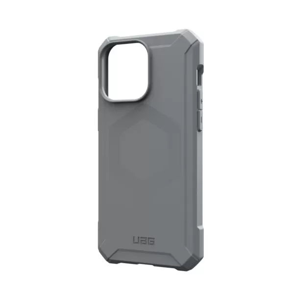 iPhone 15 Pro Max Case - UAG Essential Armor MagSafe Cover - Silver - Image 2