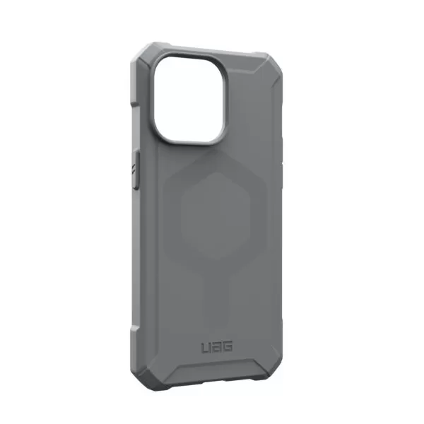 iPhone 15 Pro Max Case - UAG Essential Armor MagSafe Cover - Silver - Image 3