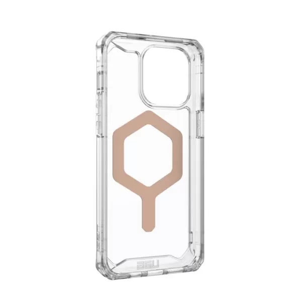 iPhone 15 Pro Max Case - UAG Plyo MagSafe Cover - Ice and Rose Gold - Image 3