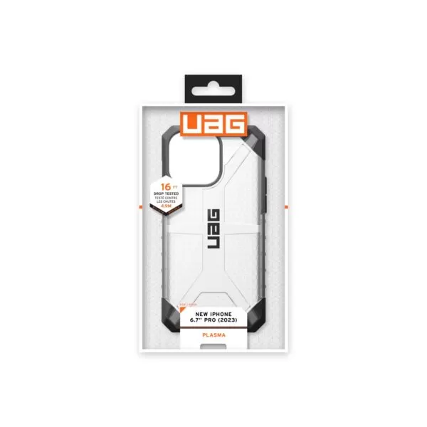 iPhone 15 Pro Max Case - UAG Plasma Cover - Ice - Image 4