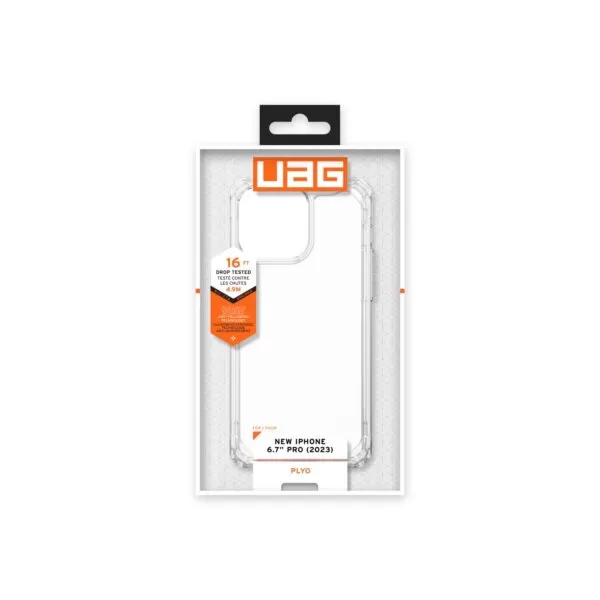 iPhone 15 Pro Max Case - UAG Plyo Cover - Ice - Image 4