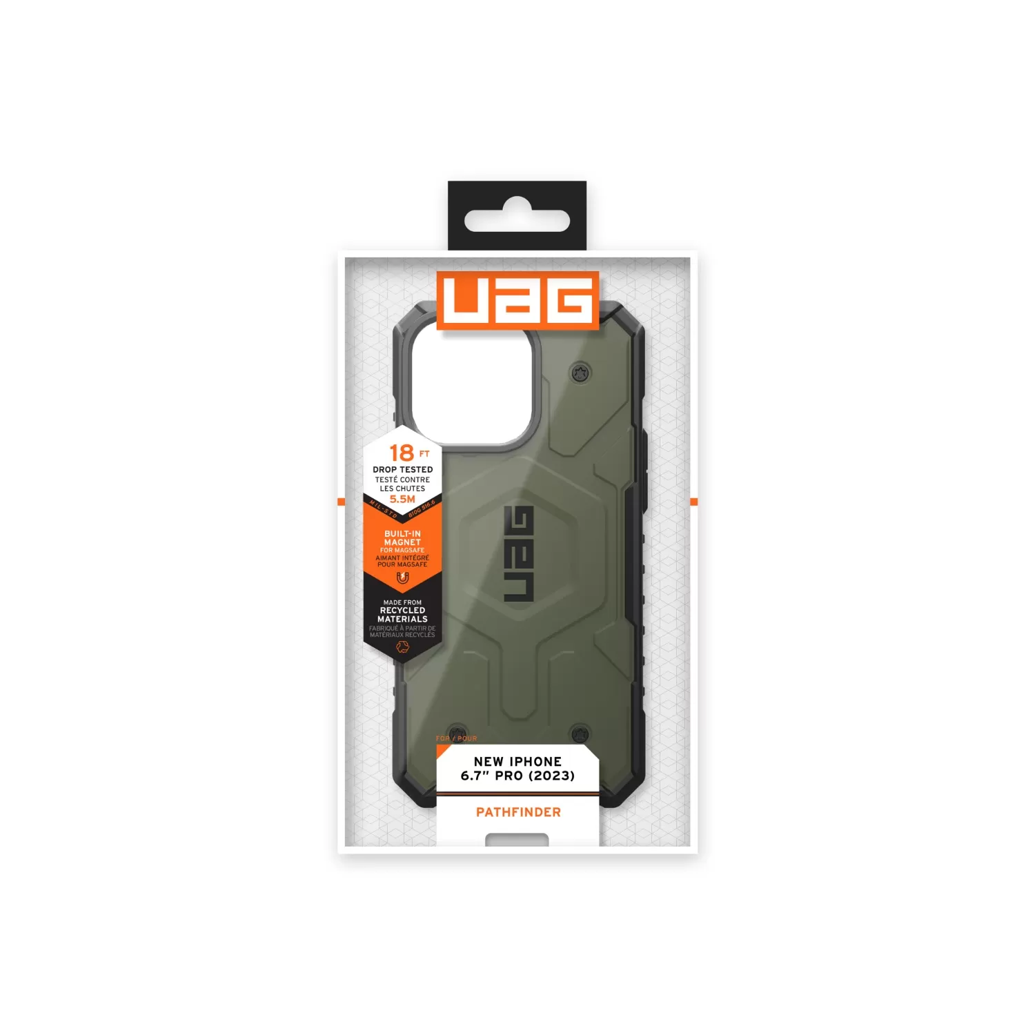 Apple iPhone 15 Pro Max UAG Pathfinder MagSafe Case – Olive - Image 4