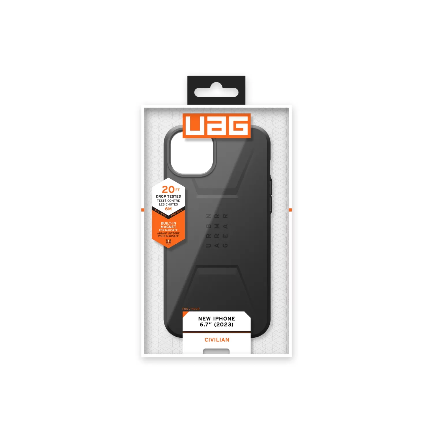 Apple iPhone 15 Plus UAG Civilian MagSafe Case – Black - Image 4