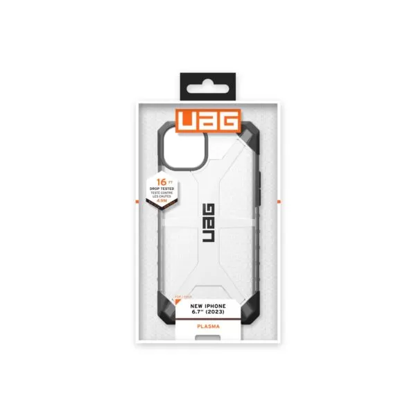 iPhone 15 Plus Case - UAG Plasma Cover - Ice - Image 4