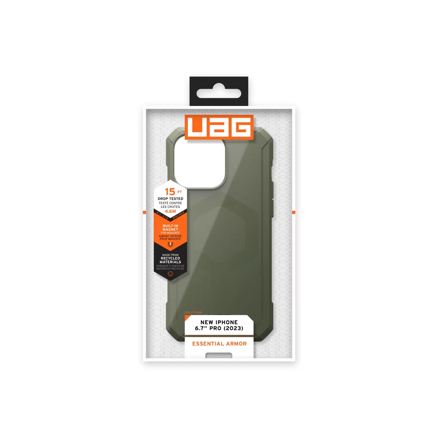 Apple iPhone 15 Pro Max UAG Essential Armor MagSafe Case – Olive - Image 4
