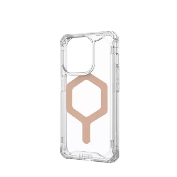 iPhone 15 Pro Case - UAG Plyo MagSafe Cover - Ice and Rose Gold - Image 2