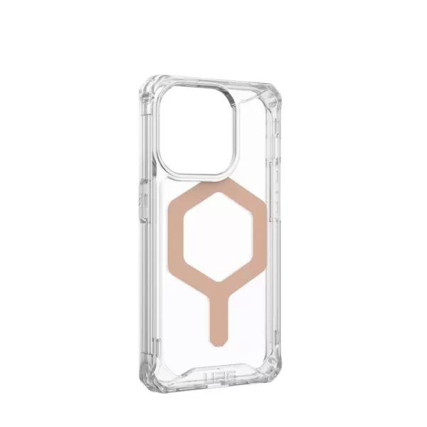 iPhone 15 Pro Case - UAG Plyo MagSafe Cover - Ice and Rose Gold - Image 3