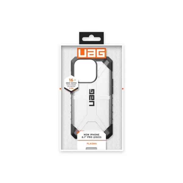 iPhone 15 Pro Case - UAG Plasma Cover - Ice - Image 4