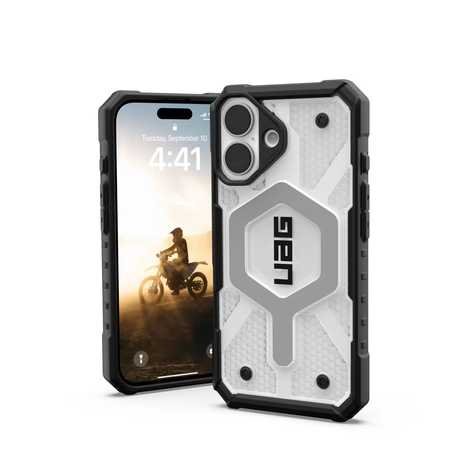 Apple iPhone 16 UAG Pathfinder Clear MagSafe Case – Ice