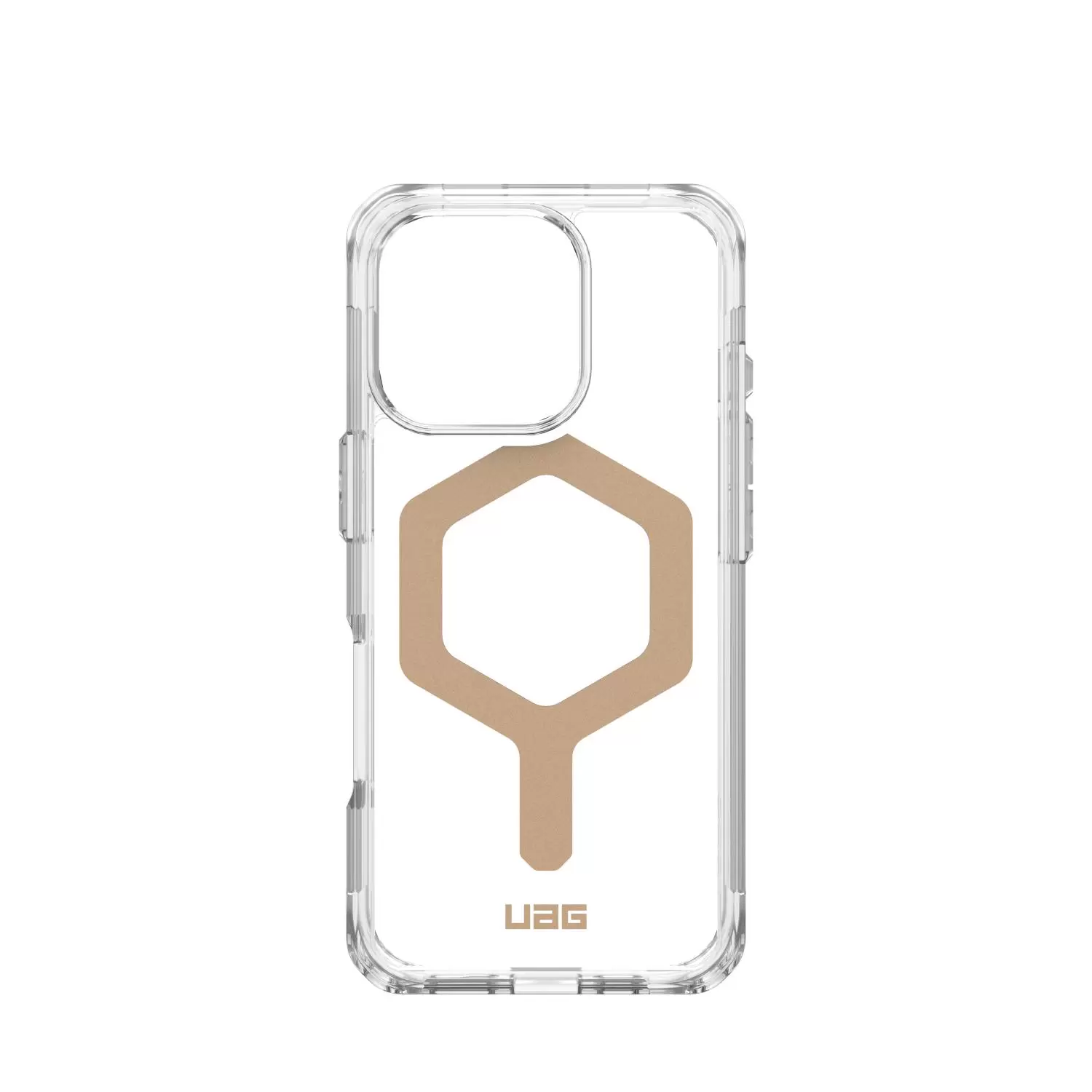iPhone 16 Pro Case – UAG Plyo MagSafe Cover – Ice and Gold