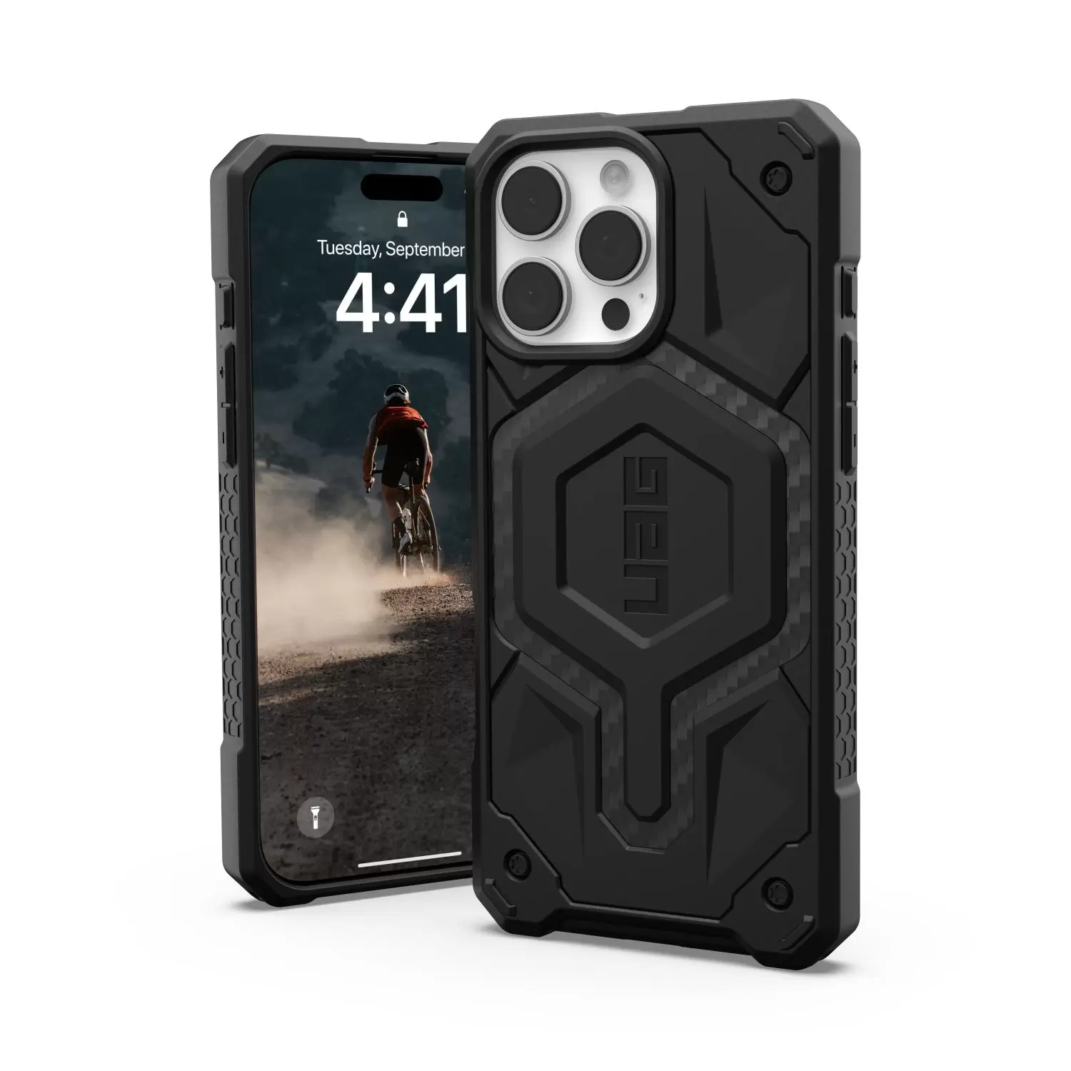 Apple iPhone 16 Pro Max UAG Monarch Case – Carbon Fibre