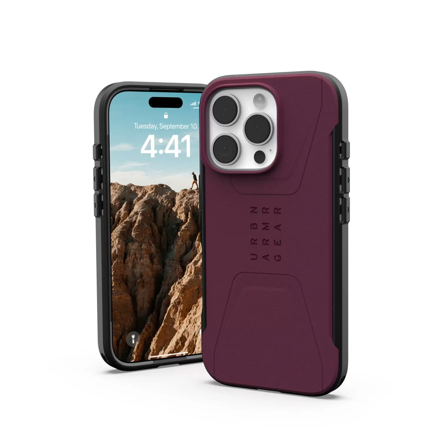 Apple iPhone 16 Pro UAG Civilian MagSafe Case – Bordeaux