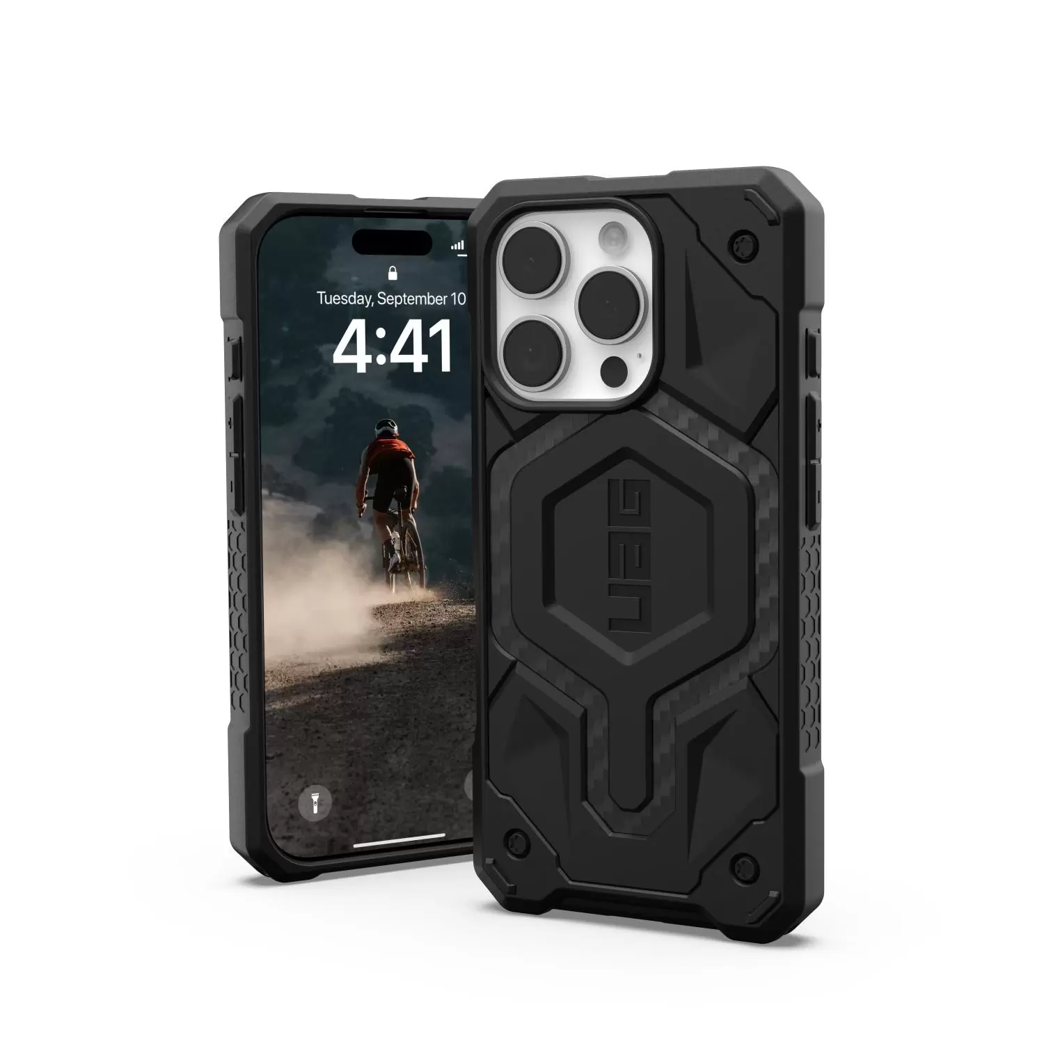 Apple iPhone 16 Pro UAG Monarch Case – Carbon Fibre