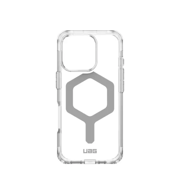 iPhone 16 Pro Case - UAG Plyo MagSafe Cover - Ice and Silver