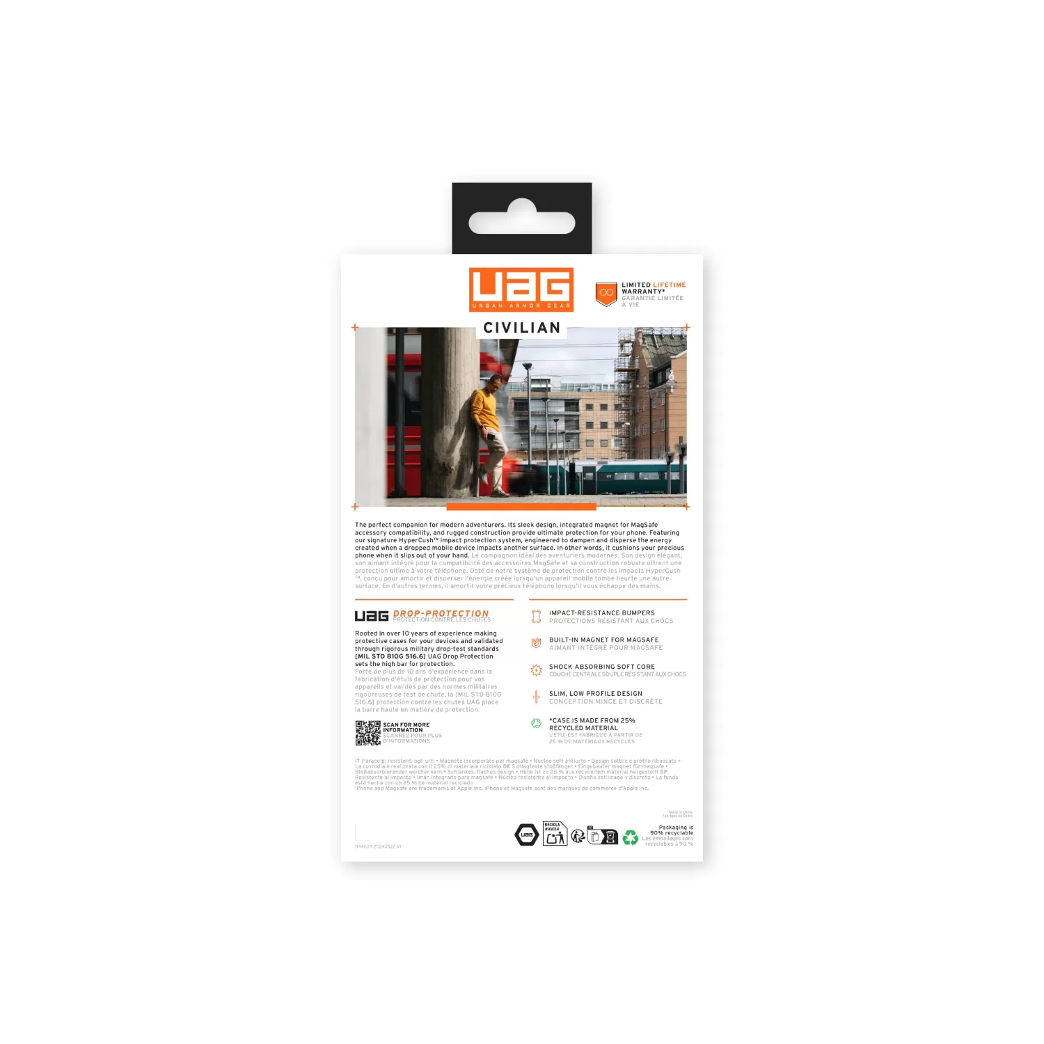 Apple iPhone 17 Pro Max UAG Civilian MagSafe Case – Black - Image 11