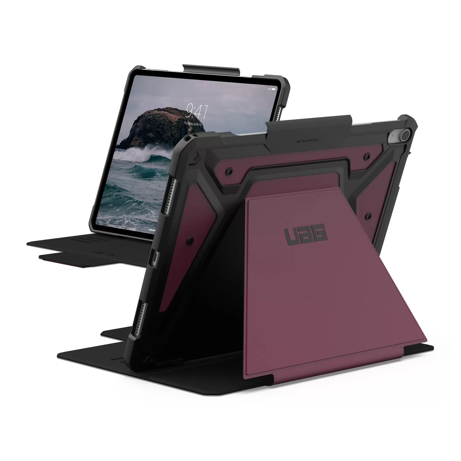 Apple iPad Air 13 (2024) UAG Metropolis SE Case – Bordeaux
