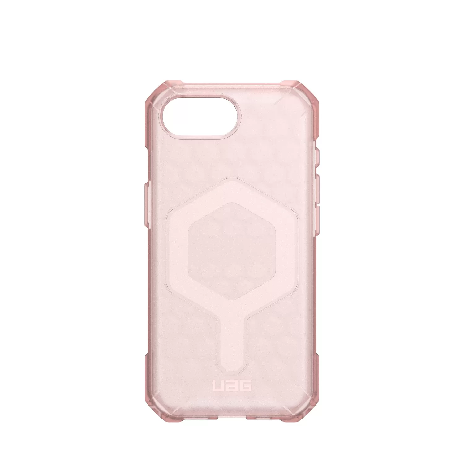 Rear shell of the iPhone 16e UAG rose cover with MagSafe support and rugged styling
